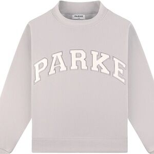 NEW - PARKE Valentine’s Varsity Mockneck, Lavender and White, Size L/XL